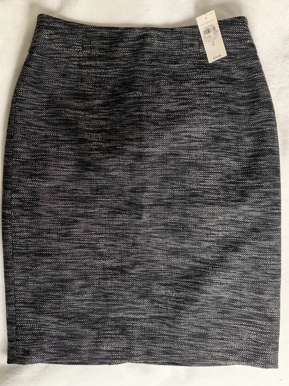 Ann Taylor Black & White Pencil Skirt